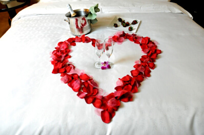 Wedding Night Room Amenities (Harvard Photography)